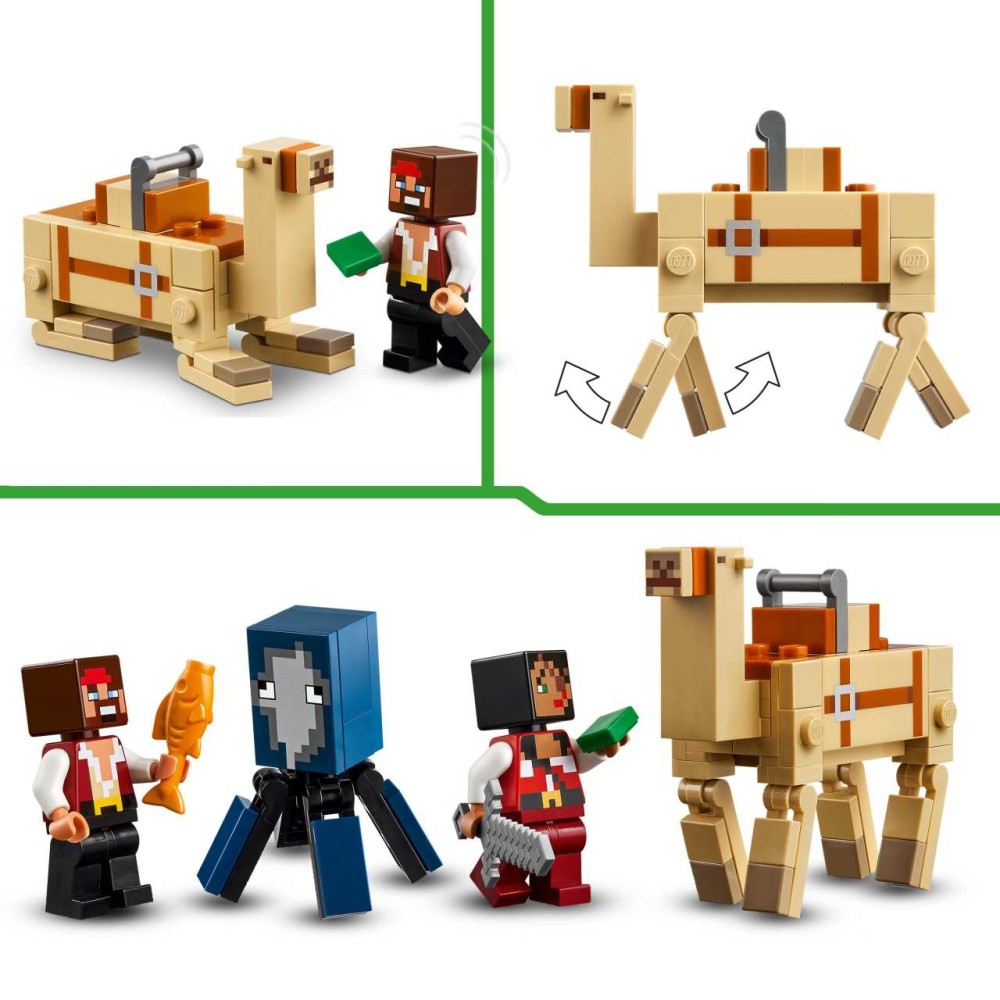 LEGO Minecraft The Pirate Ship Voyage Building Toy Set 21259