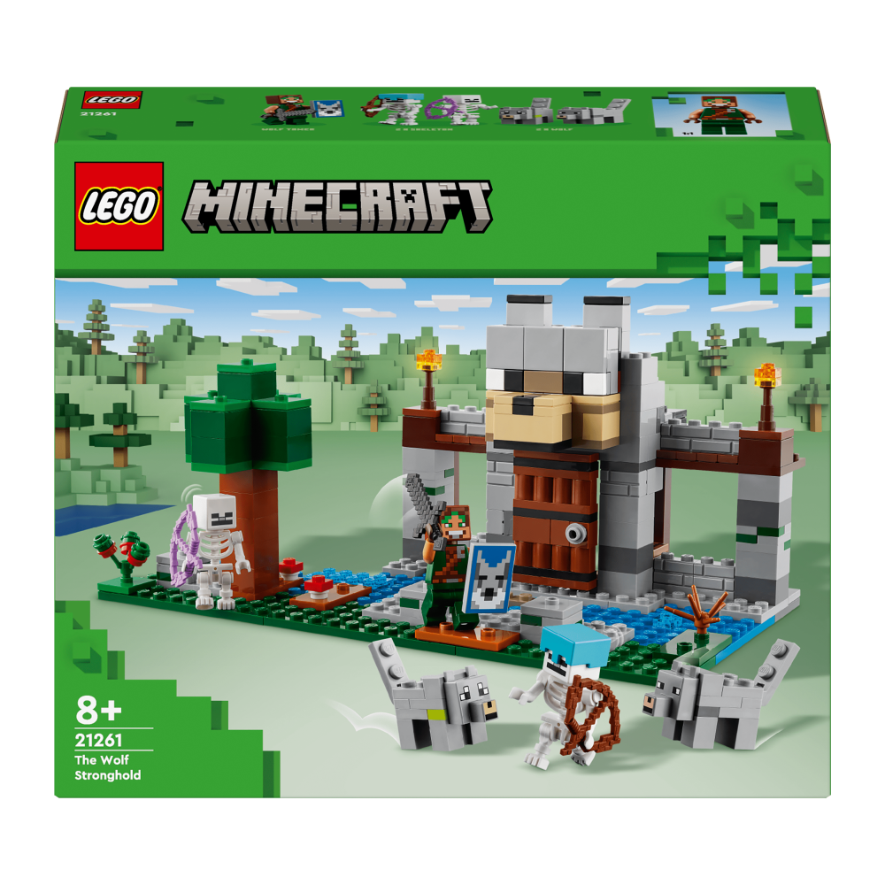LEGO Minecraft The Wolf Stronghold Video-Game Toy Set 21261