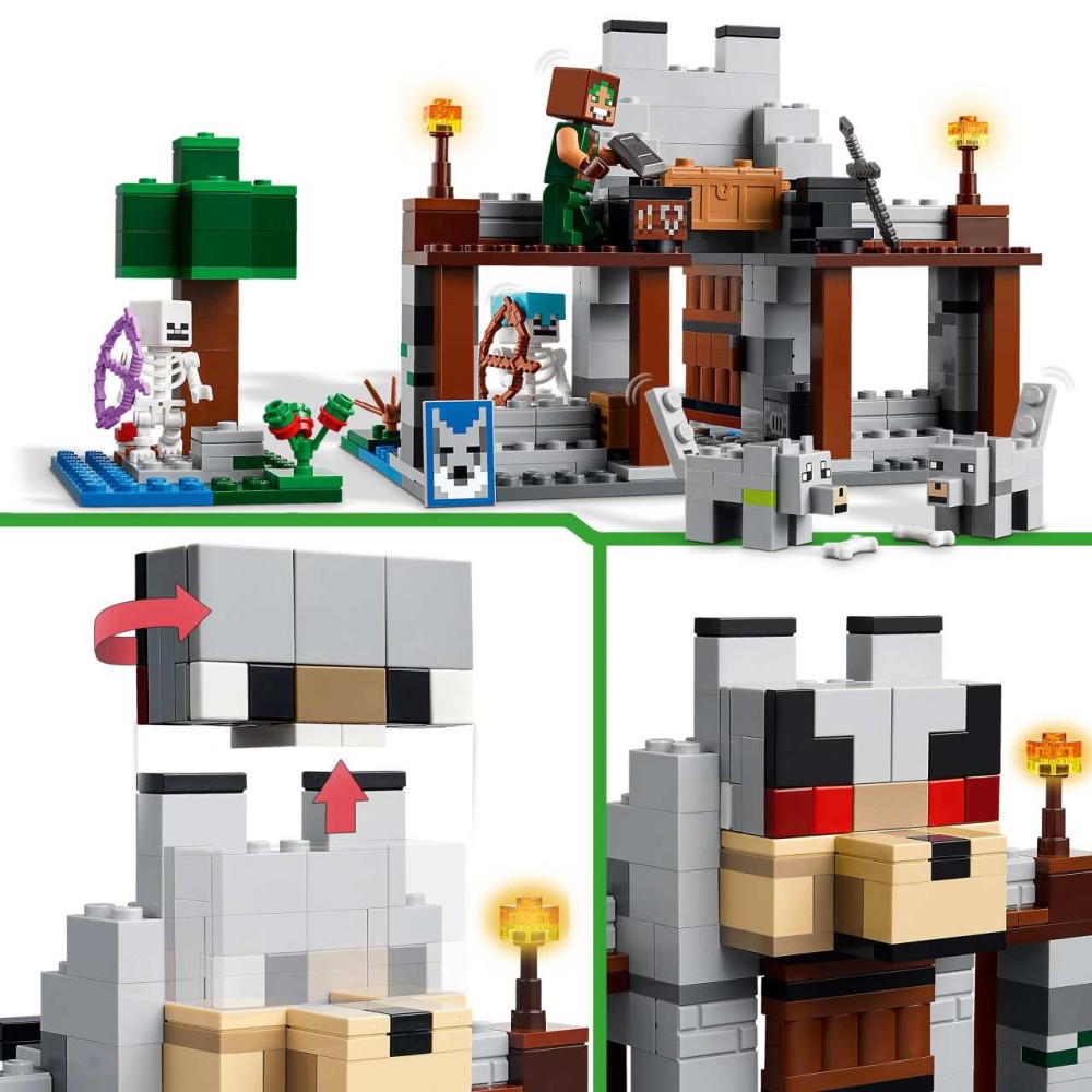 LEGO Minecraft The Wolf Stronghold Video-Game Toy Set 21261