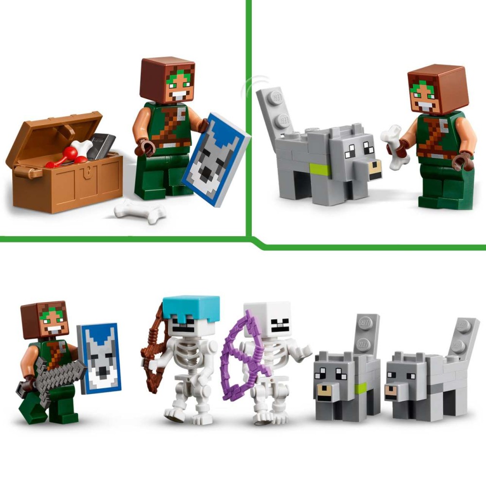 LEGO Minecraft The Wolf Stronghold Video-Game Toy Set 21261