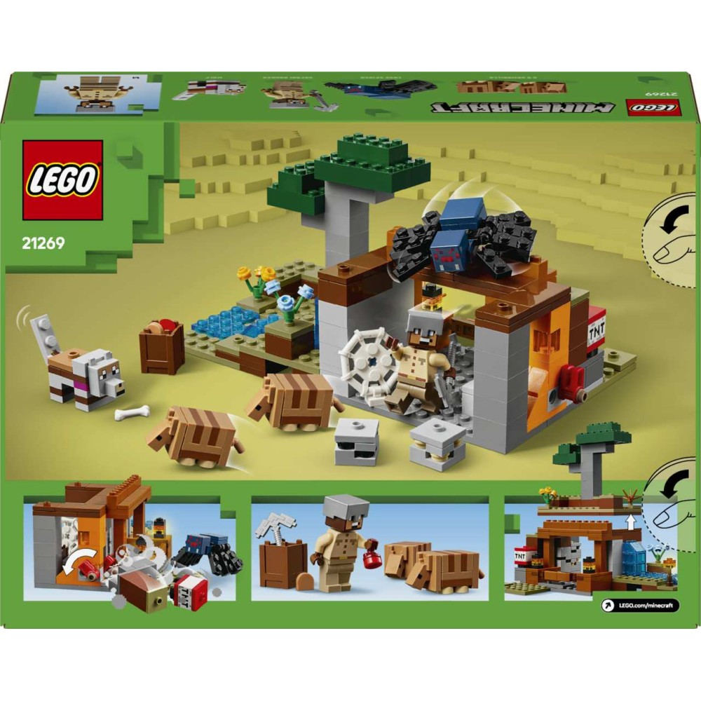 LEGO Minecraft The Armadillo Mine Expedition 21269 – Adventure Playset with Figures