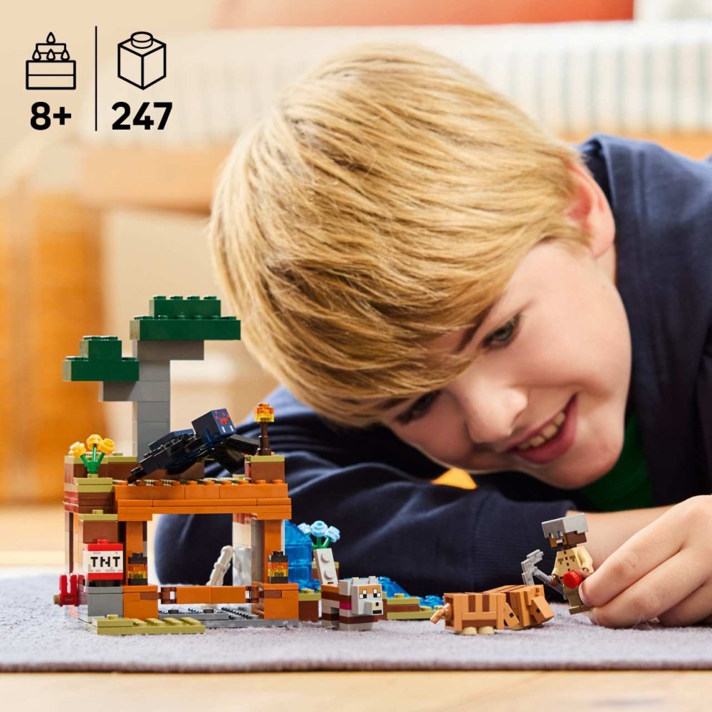 LEGO Minecraft The Armadillo Mine Expedition 21269 – Adventure Playset with Figures