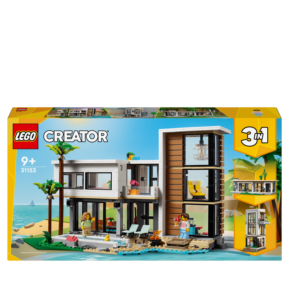 LEGO Creator 3in1 Modern House Building Set for Kids 31153