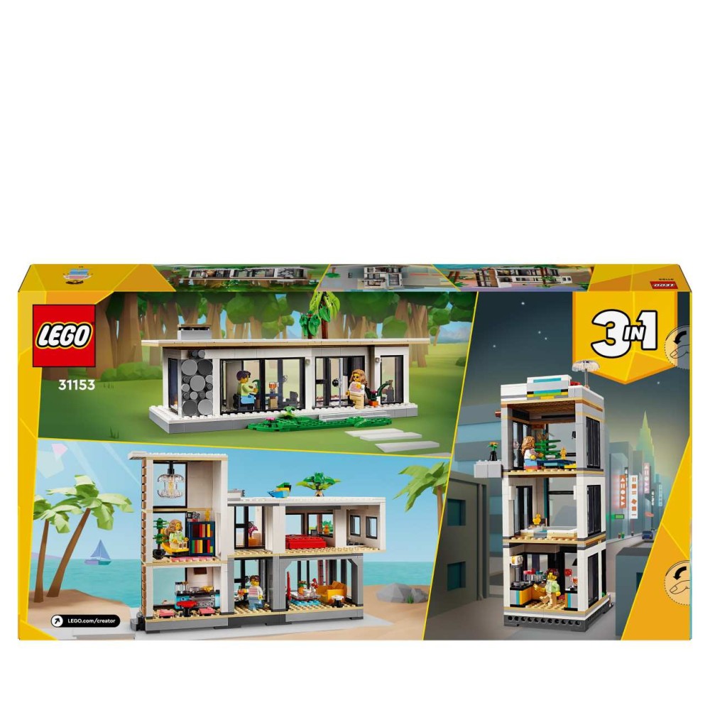 LEGO Creator 3in1 Modern House Building Set for Kids 31153