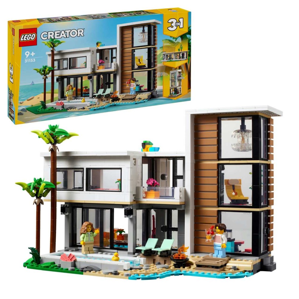 LEGO Creator 3in1 Modern House Building Set for Kids 31153