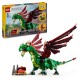 LEGO Creator 3in1 Medieval Dragon Toy Playset 31161