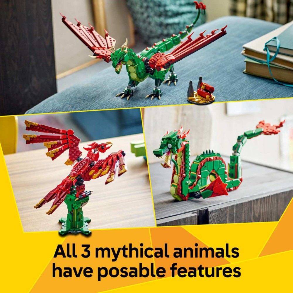 LEGO Creator 3in1 Medieval Dragon Toy Playset 31161