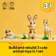 LEGO Creator 3in1 Cute Bunny, Toy Animal Set 31162