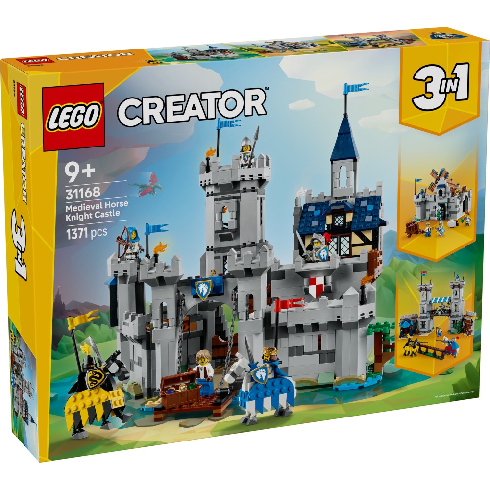 LEGO Creator 3in1 Medieval Horse Knight Castle (31168)