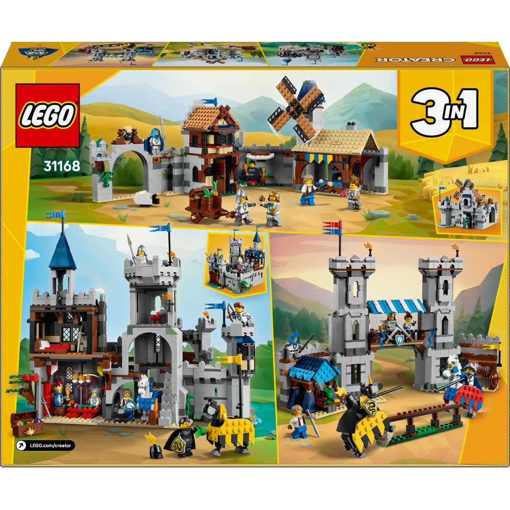 LEGO Creator 3in1 Medieval Horse Knight Castle (31168)