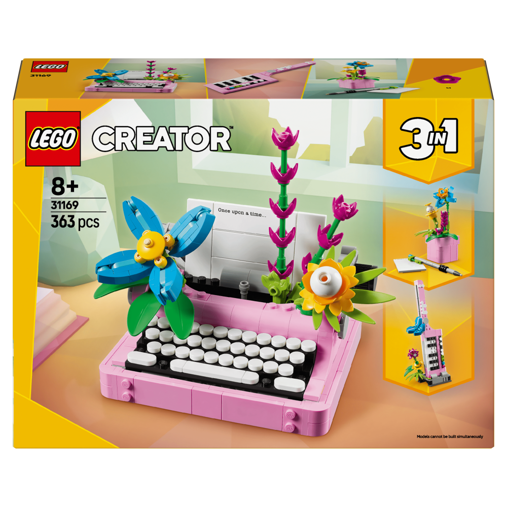 LEGO Creator 3in1 Typewriter with Flowers Toy 31169