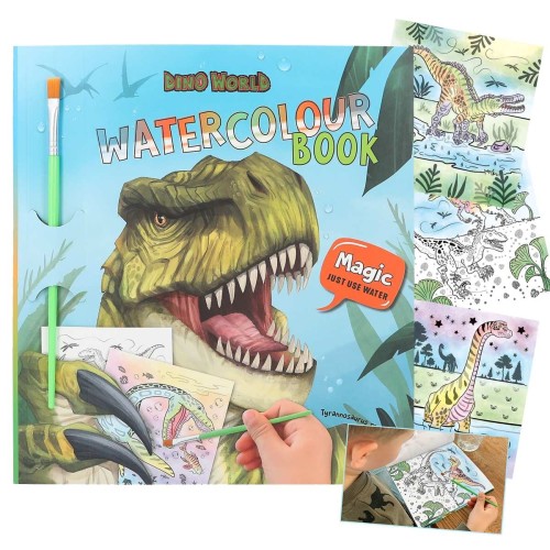 Dino World Watercolour Book – Magic Painting Activity Book