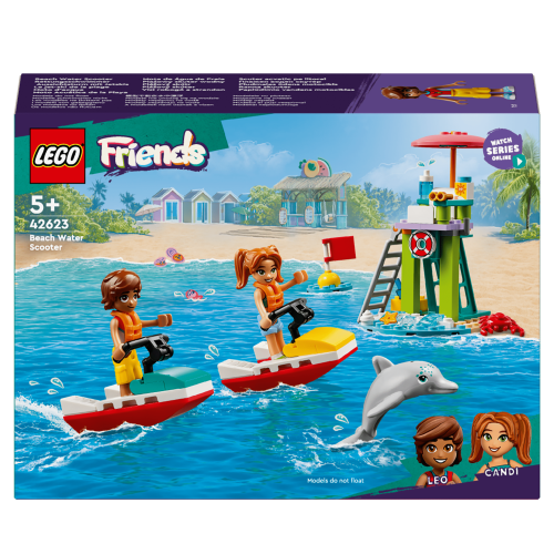 LEGO Friends Beach Water Scooter Toy Mini-Doll Set 42623
