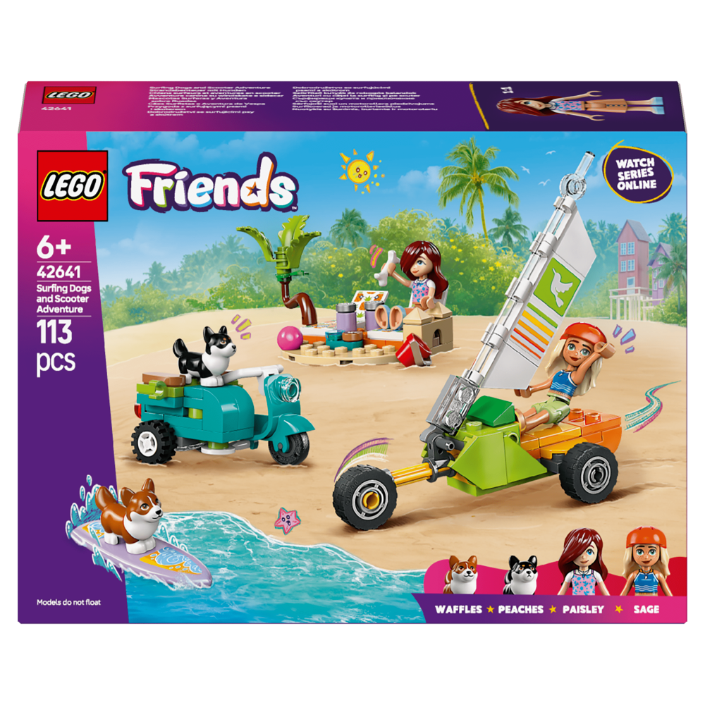 LEGO Friends Surfing Dogs and Scooter Adventure 42641