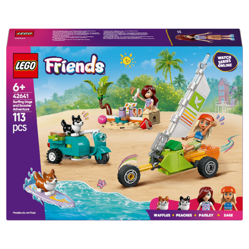 LEGO Friends Surfing Dogs and Scooter Adventure 42641