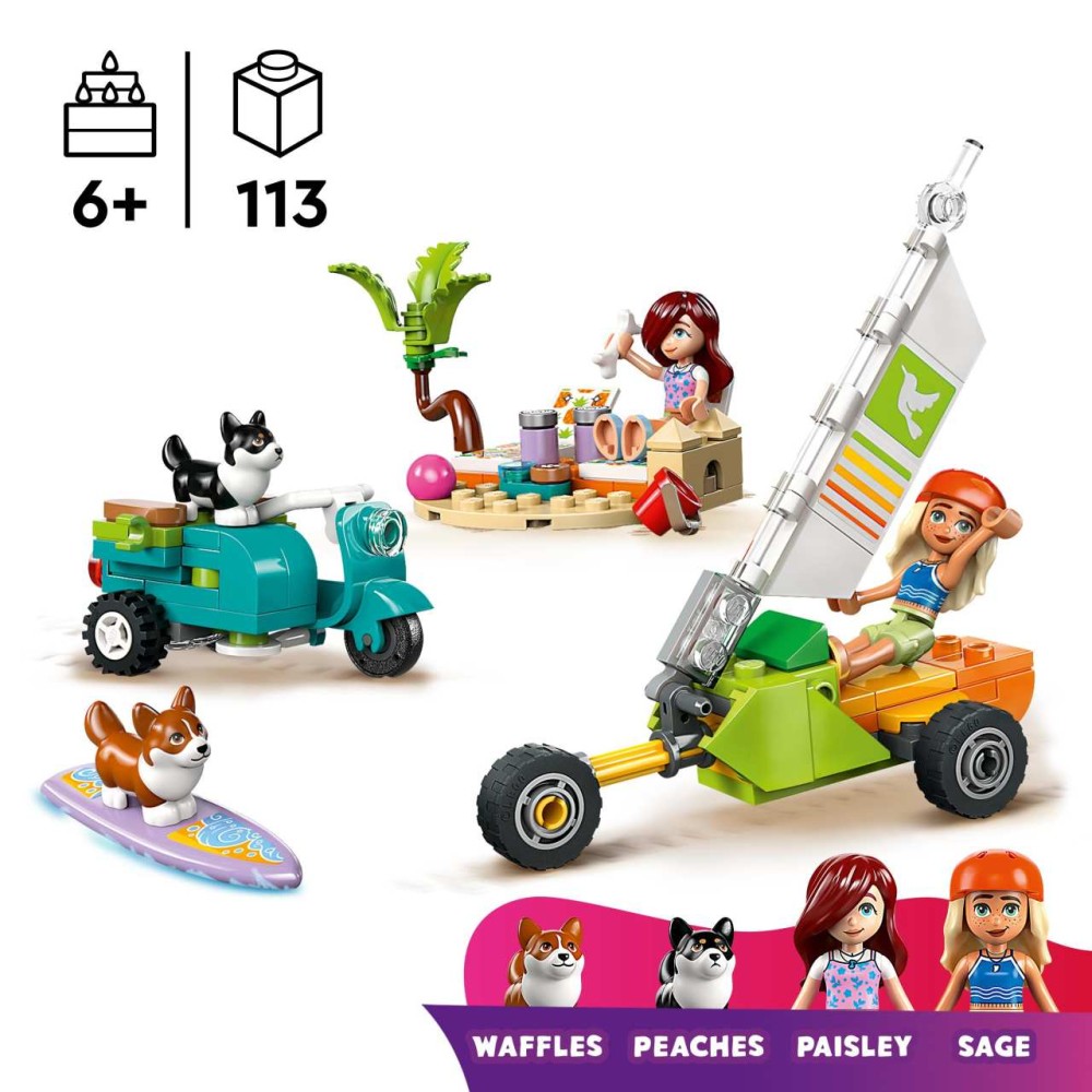 LEGO Friends Surfing Dogs and Scooter Adventure 42641