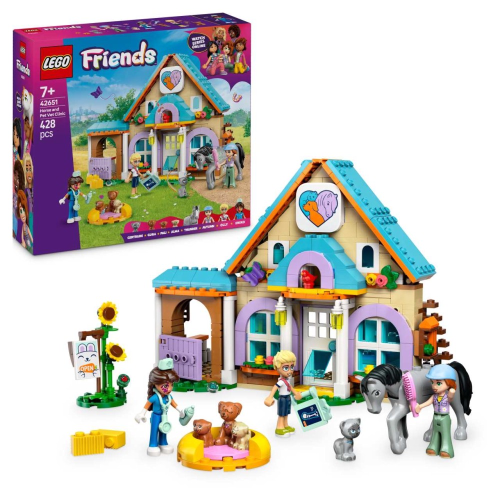 LEGO Friends Horse and Pet Vet Clinic Set 42651