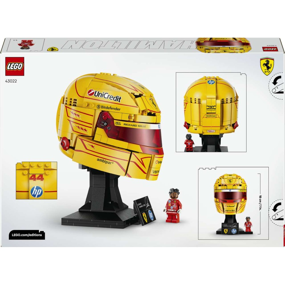LEGO Editions Scuderia Ferrari HP Lewis Hamilton Helmet 43022