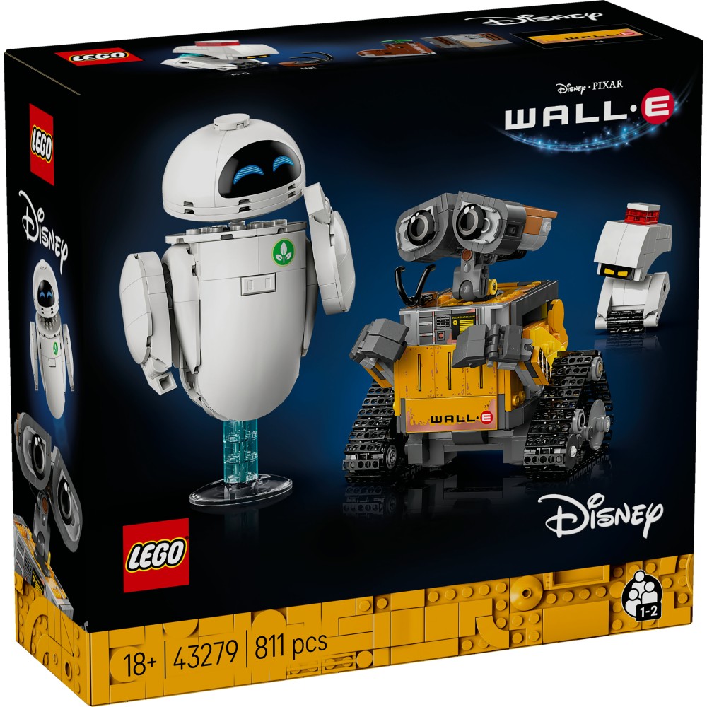 LEGO ǀ Disney and Pixar WALL-E and EVE Set for Adults (43279)