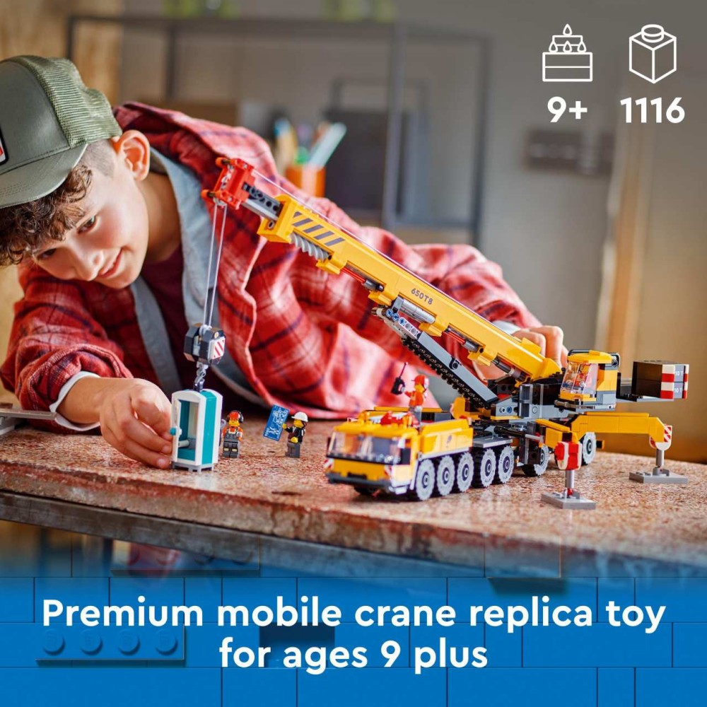 LEGO City Yellow Mobile Construction Crane Toy Set 60409