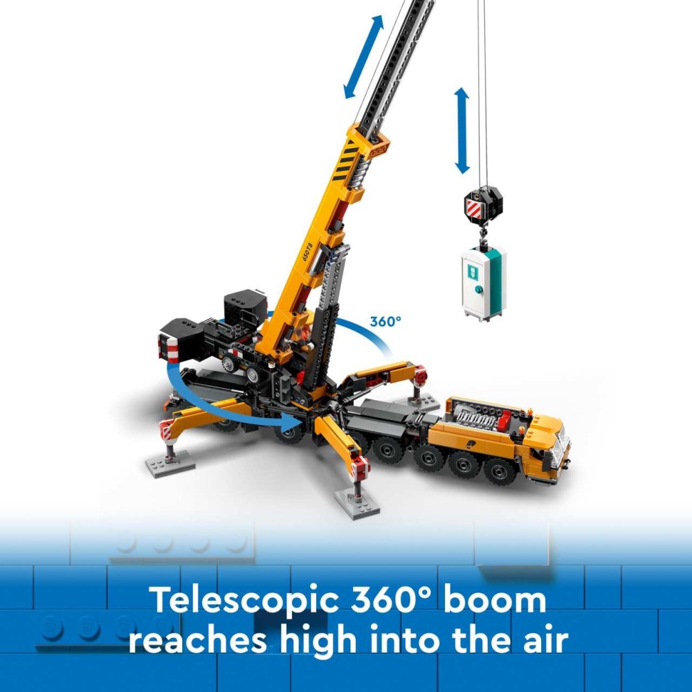 LEGO City Yellow Mobile Construction Crane Toy Set 60409