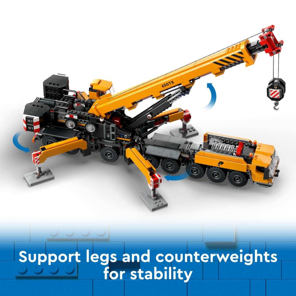 LEGO City Yellow Mobile Construction Crane Toy Set 60409