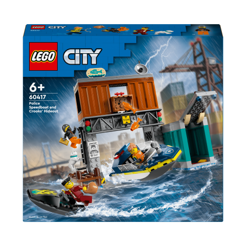 Lego Police Speedboat and Crooks’ Hideout - 60417
