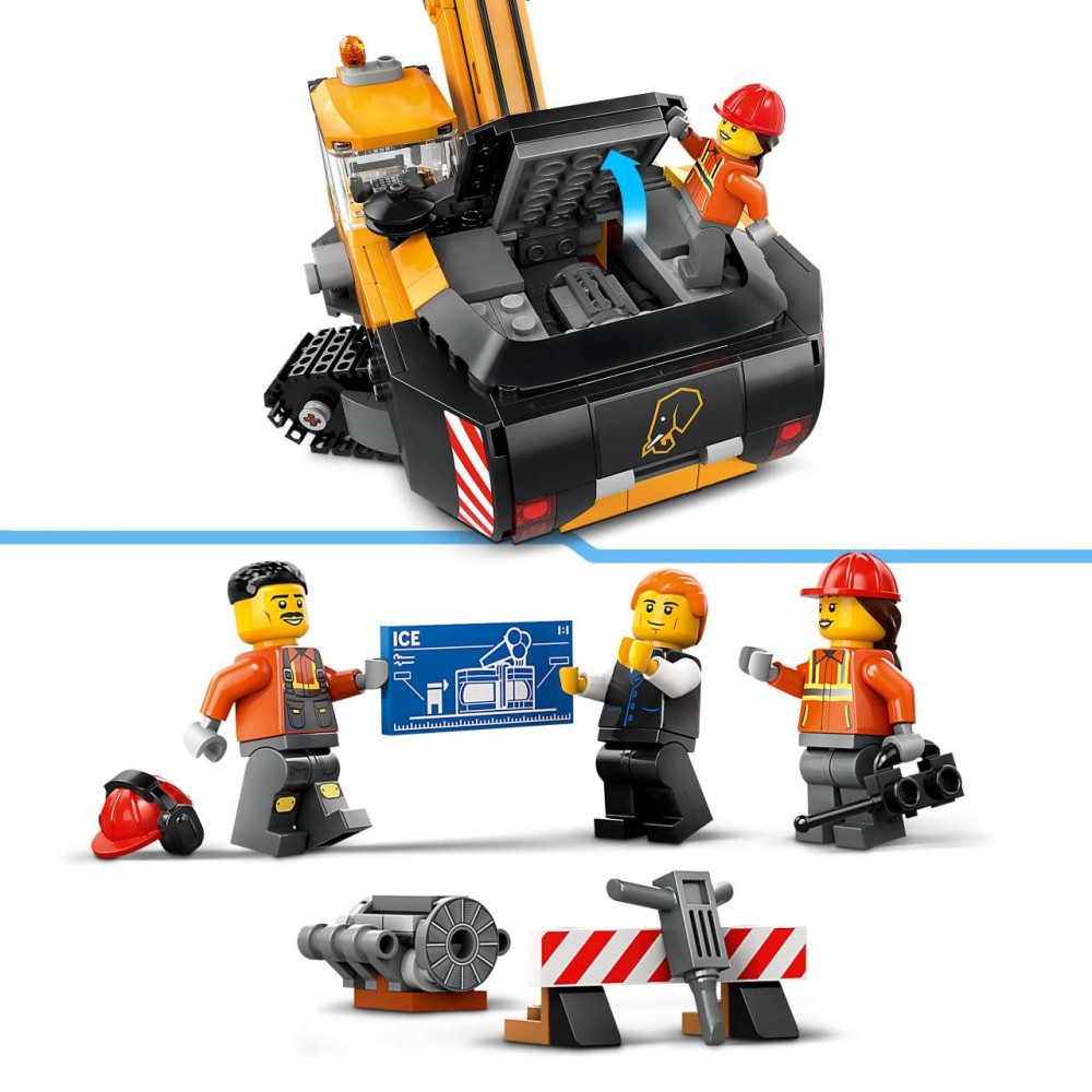 LEGO City Yellow Construction Excavator Toy 60420