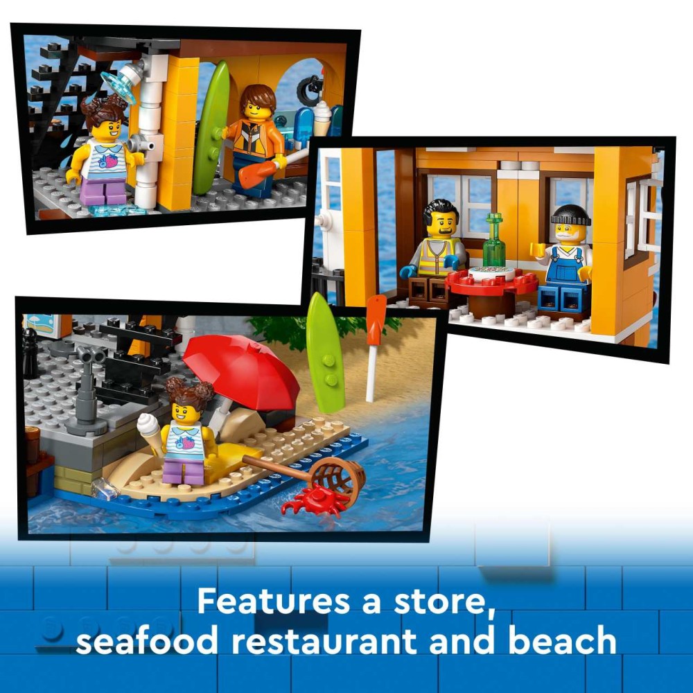 LEGO City Seaside Harbour with Cargo Ship Toy 60422