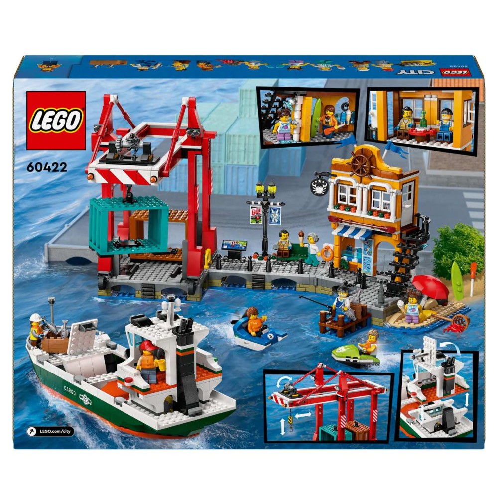 LEGO City Seaside Harbour with Cargo Ship Toy 60422