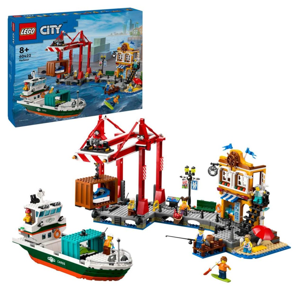 LEGO City Seaside Harbour with Cargo Ship Toy 60422