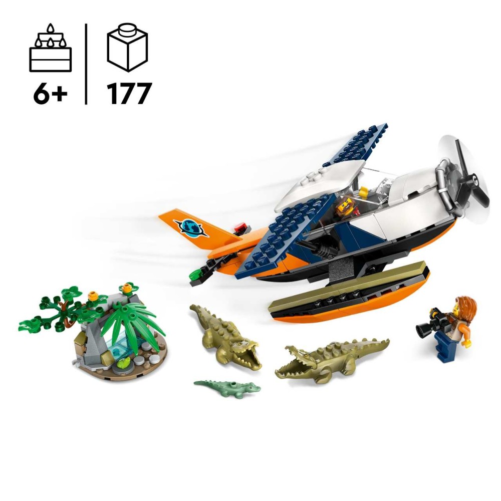 LEGO City Jungle Explorer Water Plane Toy Set 60425