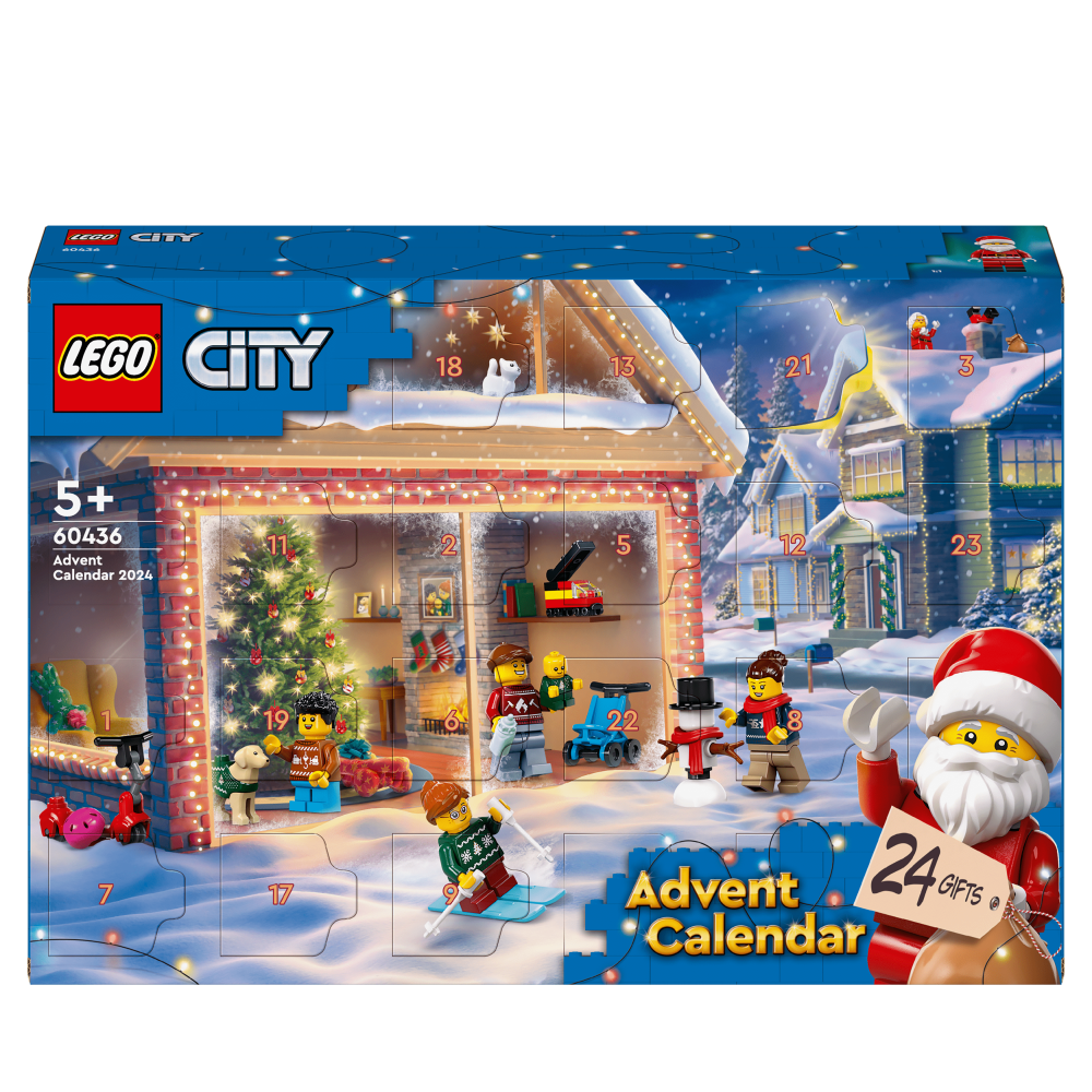 LEGO City Advent Calendar 2024 – Christmas Countdown Toy for Kids