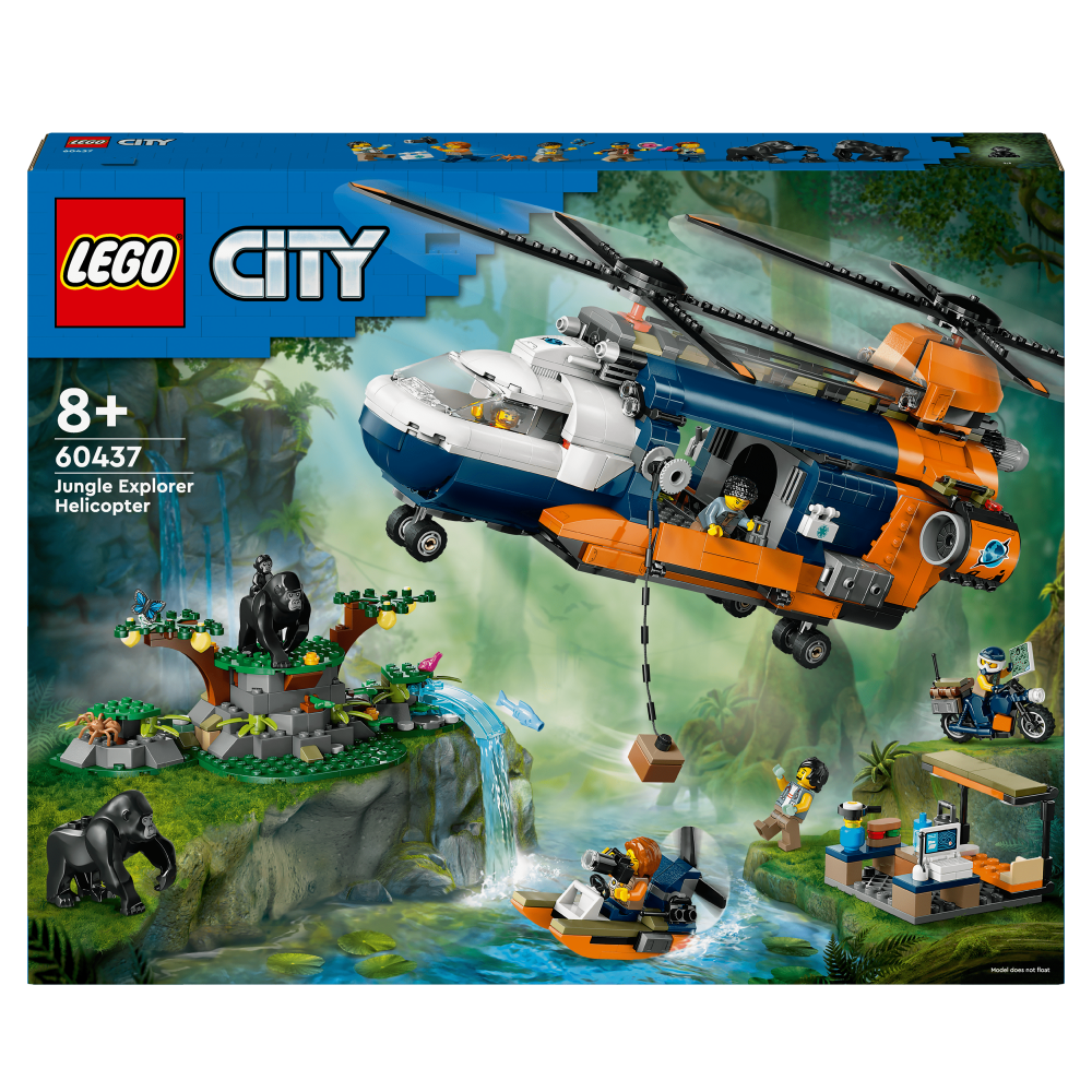 LEGO City Jungle Explorer Helicopter at Base Camp 60437