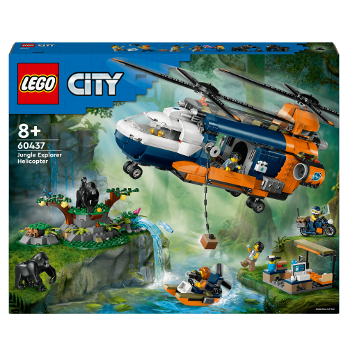 LEGO City Jungle Explorer Helicopter at Base Camp Set 60437