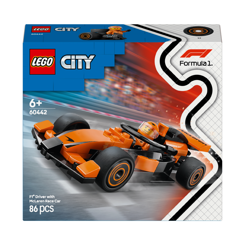 LEGO City F1 Driver with McLaren Race Car Toy 60442