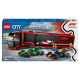 LEGO City F1 Truck with RB20 & AMR24 F1 Cars 60445