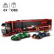 LEGO City F1 Truck with RB20 & AMR24 F1 Cars 60445