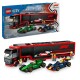 LEGO City F1 Truck with RB20 & AMR24 F1 Cars 60445