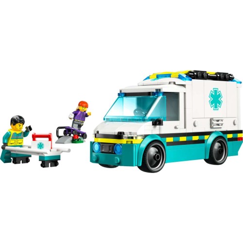 LEGO City Emergency Ambulance Toy Vehicle Set 60451 (60451)