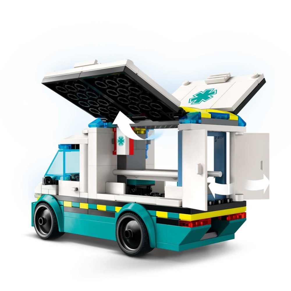 LEGO City Emergency Ambulance Toy Vehicle Set 60451 (60451)