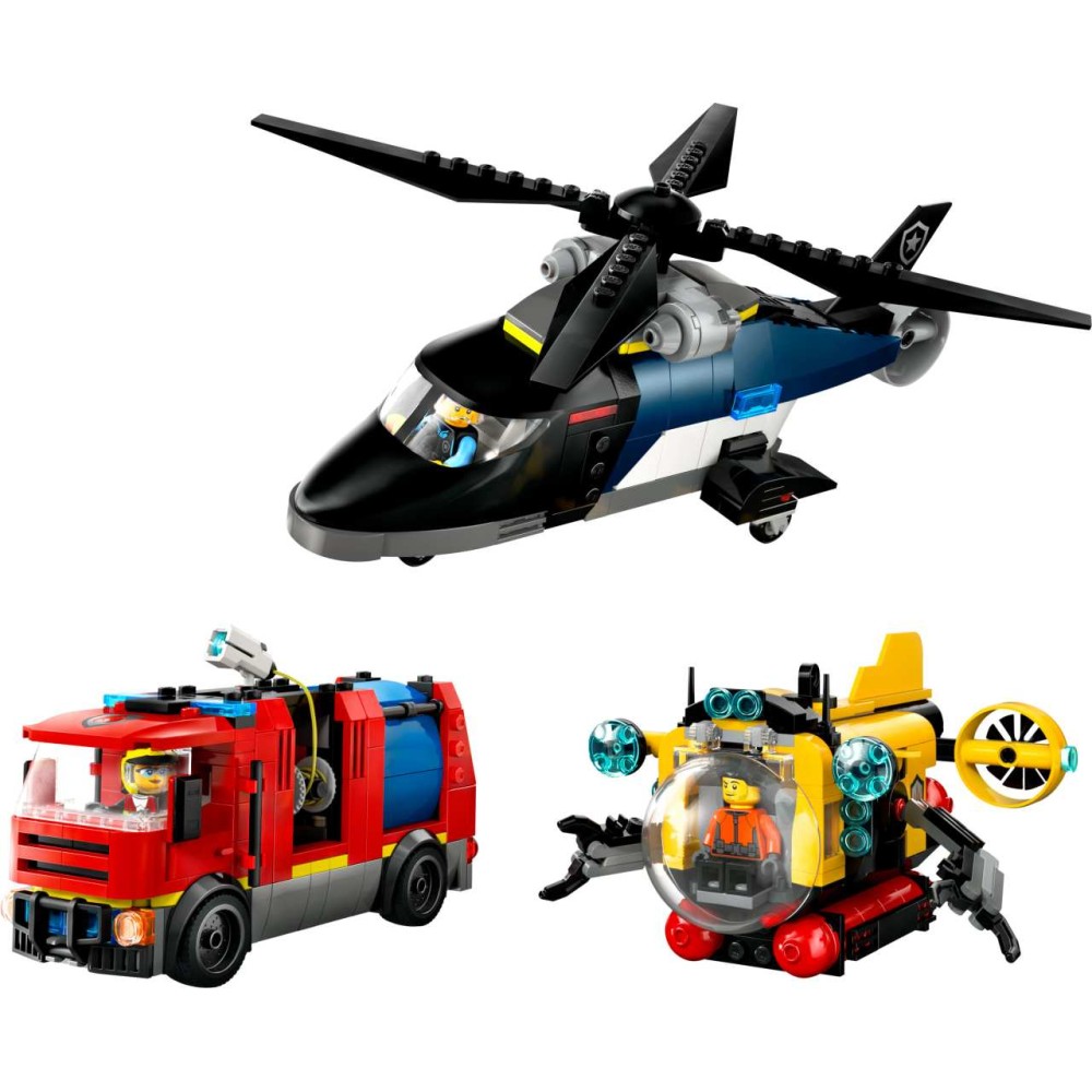 LEGO City Helicopter, Fire Engine & Submarine Remix 60462 (60462)