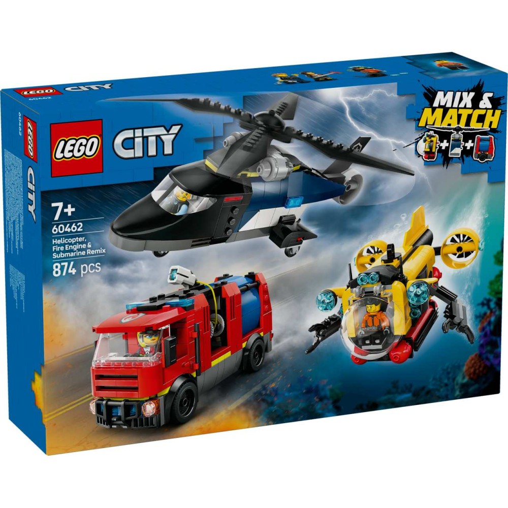 LEGO City Helicopter, Fire Engine & Submarine Remix 60462 (60462)