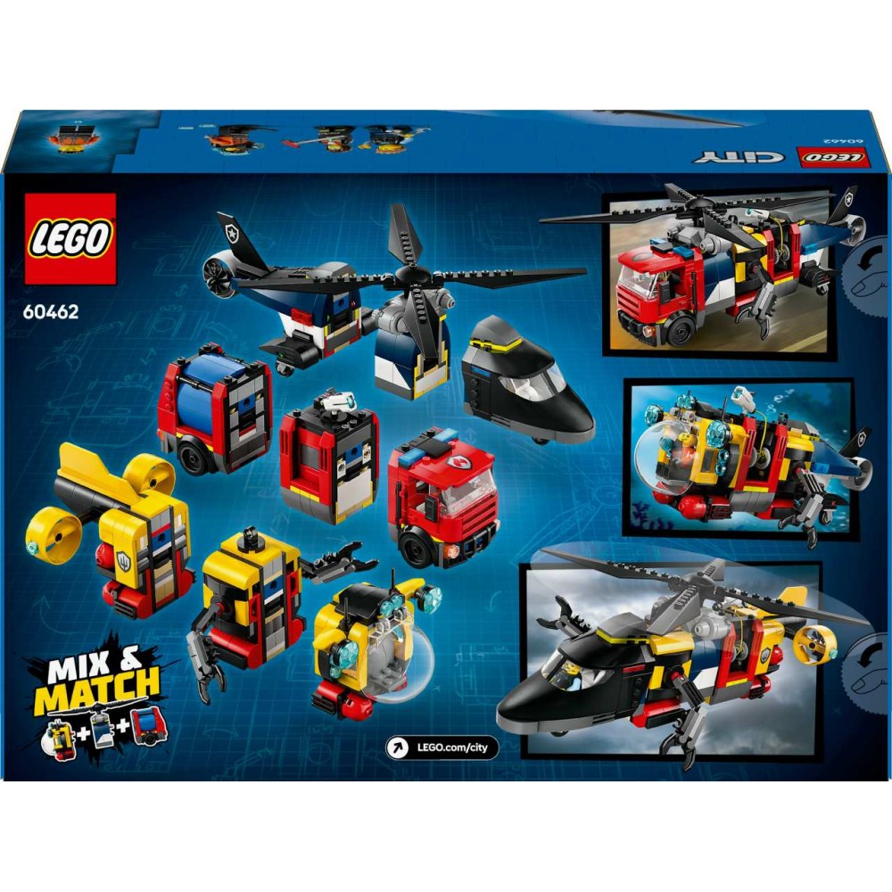 LEGO City Helicopter, Fire Engine & Submarine Remix 60462 (60462)