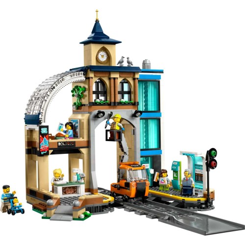 LEGO City Central Train Station Toy Playset 60469 (60469)