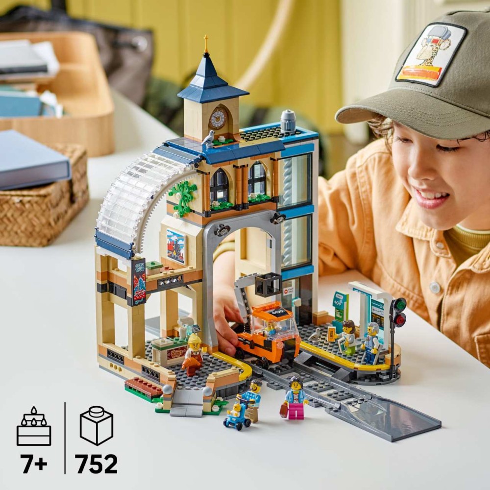 LEGO City Central Train Station Toy Playset 60469 (60469)