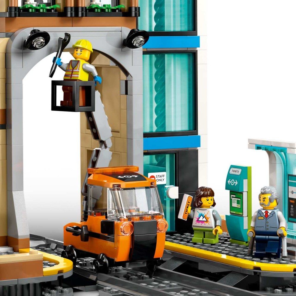 LEGO City Central Train Station Toy Playset 60469 (60469)