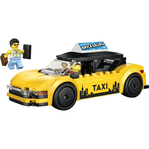 LEGO City Yellow Taxi Toy - Model Car Kit 60487 (60487)
