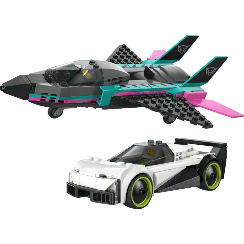 LEGO City Jet vs. Car Toy – Vehicle Model Kit 60489 (60489)