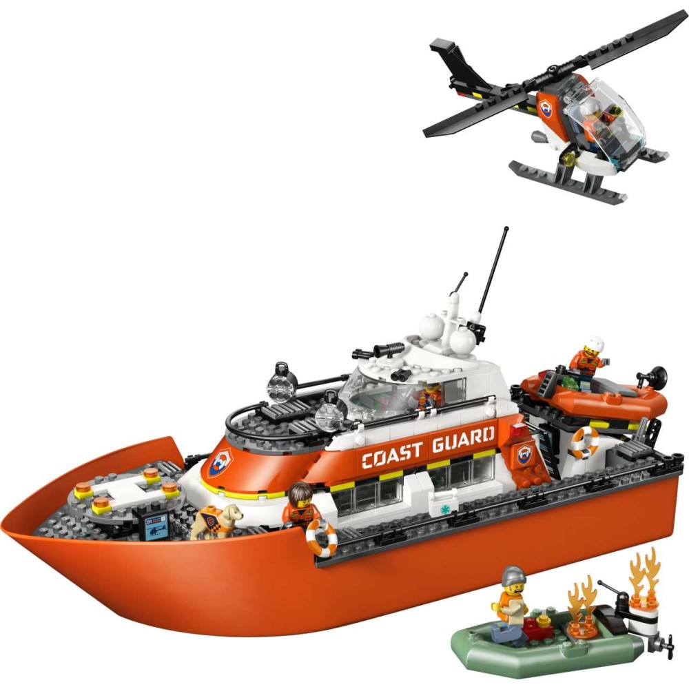 LEGO City Coast Guard Rescue Boat & Helicopter 60504 (60504)
